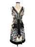 ICE 100% Polyester Paisley Black Cocktail Dress Size 6 - photo 1