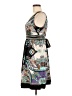 ICE 100% Polyester Paisley Black Cocktail Dress Size 6 - photo 5