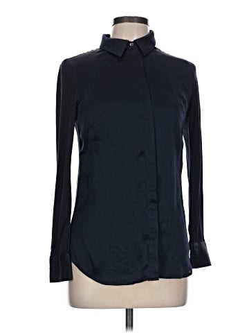Mint Velvet Long Sleeve Silk Top (view 1)