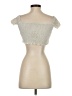 Topshop Ivory Short Sleeve Top Size 4 - photo 2