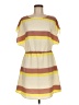 Pim + Larkin 100% Polyester Stripes Yellow Casual Dress Size M - photo 1