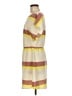 Pim + Larkin 100% Polyester Stripes Yellow Casual Dress Size M - photo 5