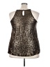 Torrid Gold Sleeveless Blouse Size 3X Plus (3) - photo 2