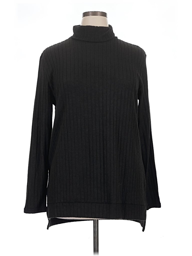 Pre-owned Unbranded Turtleneck Sweater In Black
