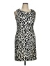 AGB Animal Print Ivory Cocktail Dress Size 14 Petite - photo 1