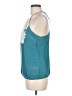 Matty M 100% Silk Teal Sleeveless Silk Top Size M - photo 5