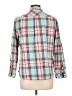 Talbots 100% Cotton Plaid Teal Long Sleeve Button-Down Shirt Size L (petite) - photo 2