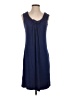 Spense Solid Blue Casual Dress Size M - photo 1
