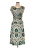 En Focus Studio Print Teal Cocktail Dress Size 12 - photo 1