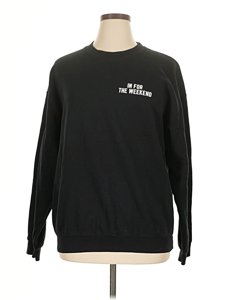 Pre-owned Gildan Sweatshirt In Black