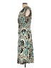 En Focus Studio Print Teal Cocktail Dress Size 12 - photo 5