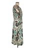 En Focus Studio Print Teal Cocktail Dress Size 12 - photo 4