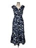 DKNY 100% Polyester Blue Casual Dress Size 6 - photo 1