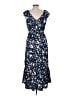DKNY 100% Polyester Blue Casual Dress Size 6 - photo 2