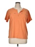 Rafaella Orange Short Sleeve Henley Size 1X - photo 1