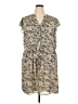 H&M 100% Polyester Paisley Tan Casual Dress Size XXL - photo 1
