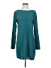 Tildon 100% Polyester Solid Teal Casual Dress Size S - photo 1