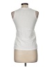 Max Studio 100% Pima Cotton White Sleeveless T-Shirt Size M - photo 2