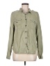 Universal Thread 100% Lyocell Solid Green Long Sleeve Button-Down Shirt Size M - photo 1