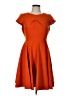 TU Solid Orange Casual Dress Size 12 - photo 1