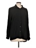 Unbranded Solid Black Long Sleeve Blouse Size L - photo 1