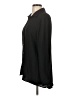 Unbranded Solid Black Long Sleeve Blouse Size L - photo 5
