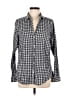 Eddie Bauer Checkered-gingham Gray Long Sleeve Button-Down Shirt Size M - photo 1