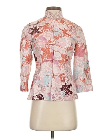 Shanghai Tang 3/4 Sleeve Silk Top (view 1)