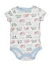 Quiltex Print Blue Short Sleeve Onesie Size 6-9 mo - photo 1