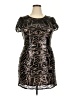 Decode 1.8 100% Polyester Graphic Black Cocktail Dress Size 18 - photo 1