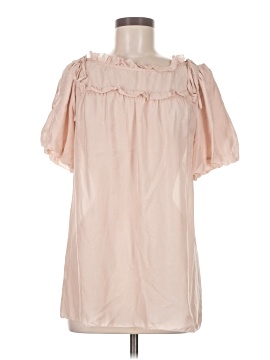 Marc By Marc Jacobs Short Sleeve Silk Top