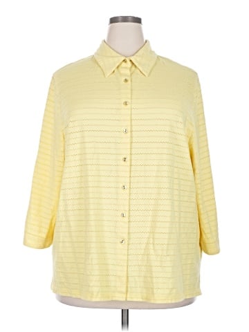 Allison Daley 3/4 Sleeve Button-Down Shirt (view 1)