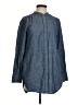 Lands' End 100% Cotton Blue Long Sleeve Blouse Size XS - photo 1