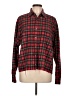 Solstice 100% Cotton Plaid Red Long Sleeve Button-Down Shirt Size L - photo 1