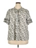 Max Studio Gray Short Sleeve Blouse Size 2X - photo 1