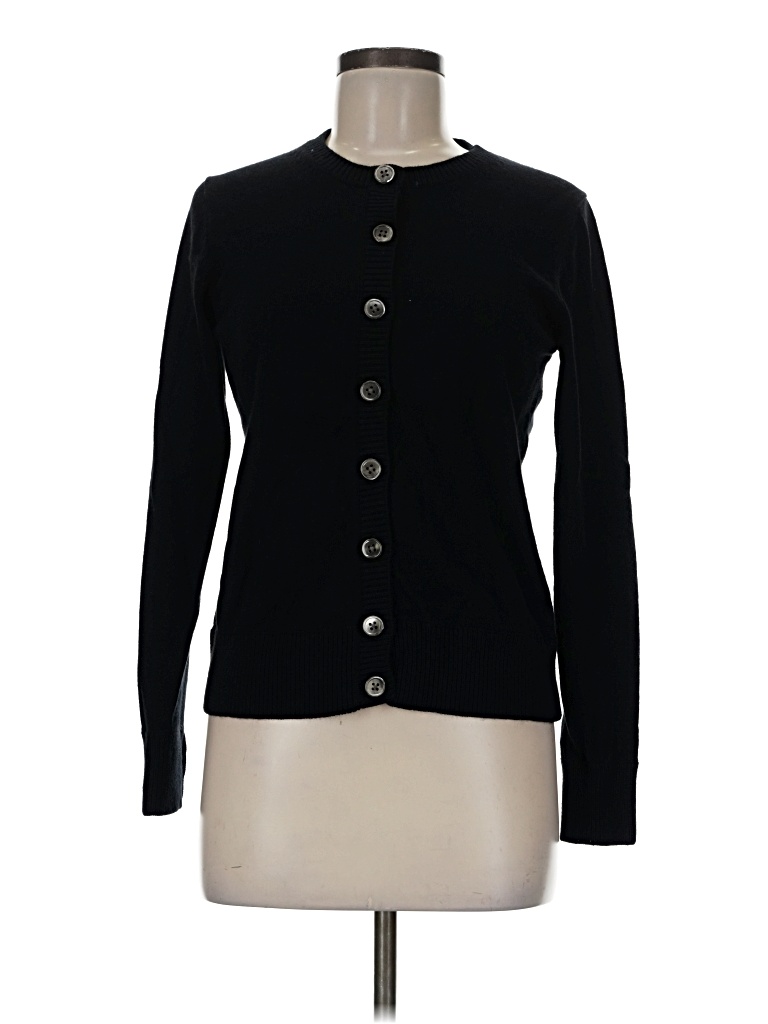 Pre-owned Eddie Bauer Long Sleeve Top Black Mock Neckline Tops
