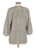 Joie 100% Silk Gray Blouse Size M - photo 2