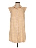 BCBGeneration 100% Cotton Yellow Sleeveless Button-Down Shirt Size M - photo 1