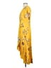 Free People 100% Polyester Yellow Casual Dress Size S - photo 5