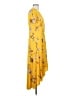 Free People 100% Polyester Yellow Casual Dress Size S - photo 4