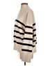 Zara Stripes Tan Turtleneck Sweater Size S - photo 5