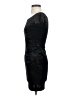 Aqua Solid Black Cocktail Dress Size XS - photo 5