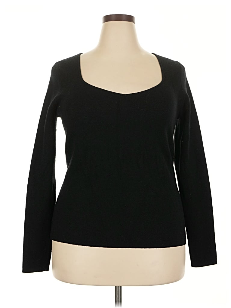 Pre-owned Ann Taylor Pullover Sweater In Black