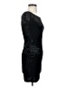 Aqua Solid Black Cocktail Dress Size XS - photo 4
