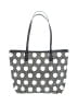 Talbots 100% Polyurethane Polka Dots Gray Black Tote One size - photo 1