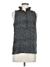 J.Crew Factory Store 100% Polyester Tweed Gray Sleeveless Blouse Size 6 - photo 1