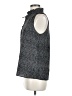 J.Crew Factory Store 100% Polyester Tweed Gray Sleeveless Blouse Size 6 - photo 5