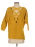 Express 100% Cotton Yellow Pullover Sweater Size XS - photo 2