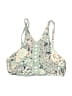 Ambrielle Floral Green Teal Swimsuit Top Size S - photo 1