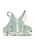 Ambrielle Floral Green Teal Swimsuit Top Size S - photo 2